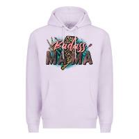 Lilac Badass Mama Mother's Day png sublimation design do Premium Hoodie - CowGirlArtShop