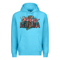 Ocean Blue Badass Mama Mother's Day png sublimation design do Premium Hoodie - CowGirlArtShop