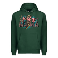 Sports Green Badass Mama Mother's Day png sublimation design do Premium Hoodie - CowGirlArtShop
