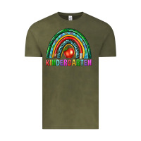 Vintage Olive rainbow kindergarten Vintage Tee - NancyCooperArtShop