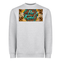 Heather Grey be kind bees license plate Heavyweight Sweatshirt - Artiststas
