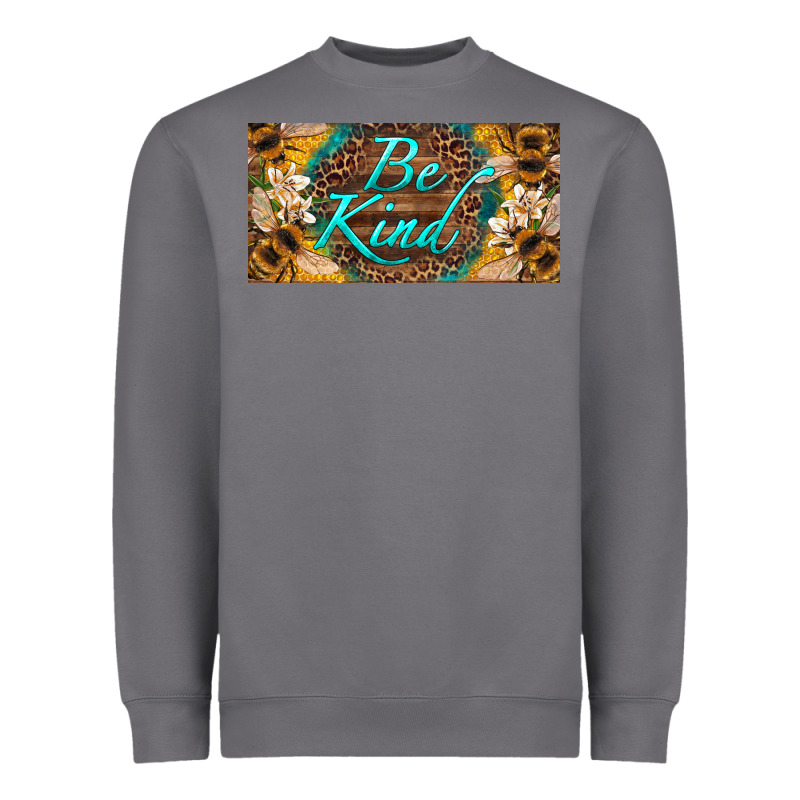 Be Kind Bees License Plate Heavyweight Sweatshirt by Artiststas | Teevron