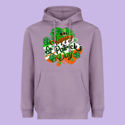 Happy St. Patrick's Day Heavyweight Hoodie Designed By Cowgirlartshop