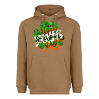 Toasted Coconut Happy St. Patrick's Day Heavyweight Hoodie - CowGirlArtShop