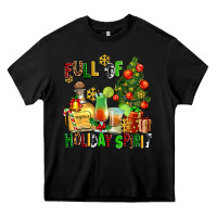 Black full of holiday spirit Heavy Core Tee - AdoDesignShop