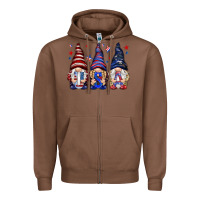 Chestnut USA gnomies 4th of july Zipper Hoodie - HowdyJamesFarm