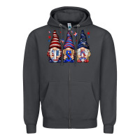 Smoke USA gnomies 4th of july Zipper Hoodie - HowdyJamesFarm
