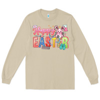 Mushroom Happy Easter Nurse Long Sleeve Tee - LillyAllenDesigns