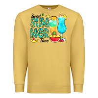 Antique Gold sweet summer time pineapple Premium Sweatshirt - CowCowDesign