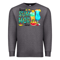 Charcoal Heather sweet summer time pineapple Premium Sweatshirt - CowCowDesign