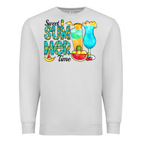 Dove Grey sweet summer time pineapple Premium Sweatshirt - CowCowDesign