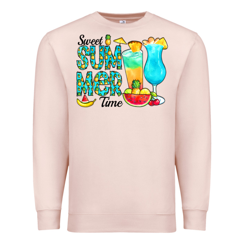 Sweet Summer Time Pineapple Premium Sweatshirt by CowCowDesign | Teevron