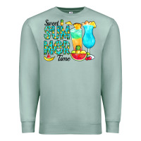 Seafoam sweet summer time pineapple Premium Sweatshirt - CowCowDesign