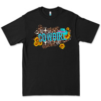 Black western cowgirl and sunflower with hat and cowhide leopard Premium Tee - Artiststas