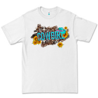 White western cowgirl and sunflower with hat and cowhide leopard Premium Tee - Artiststas