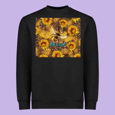 Be Kind Bee And Sunflowers Heavyweight Sweatshirt Designed By Artiststas