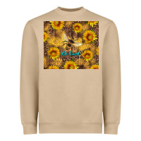 Mushroom be kind bee and sunflowers Heavyweight Sweatshirt - Artiststas