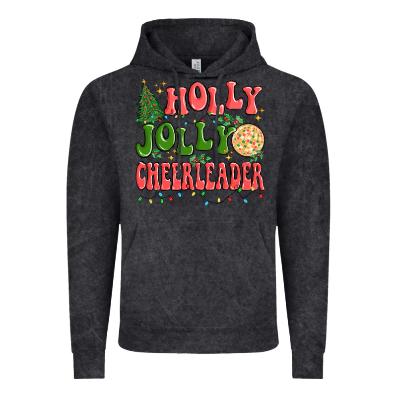 Holly Jolly Cheerleader Vintage Hoodie by MaliasSmallBusiness | Teevron