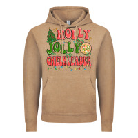 Vintage Coffee holly jolly cheerleader Vintage Hoodie - MaliasSmallBusiness