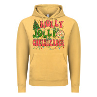 Vintage Mustard holly jolly cheerleader Vintage Hoodie - MaliasSmallBusiness