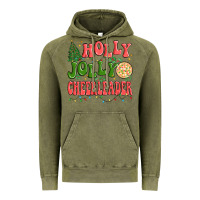 Vintage Olive holly jolly cheerleader Vintage Hoodie - MaliasSmallBusiness