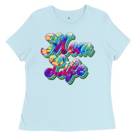 Baby Blue mom life Ladies Tee - JahusDesignShop
