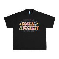Black sorry my social anxiety says no Urban Heavy Tee - MaliasSmallBusiness