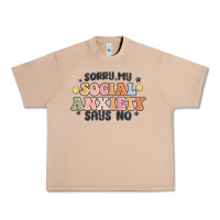 Burro sorry my social anxiety says no Urban Heavy Tee - MaliasSmallBusiness