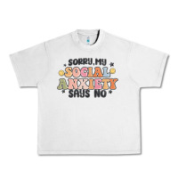 Lunar Rock sorry my social anxiety says no Urban Heavy Tee - MaliasSmallBusiness