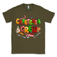Army Green Christmas cafeteria crew Classic Tee - MaliasSmallBusiness