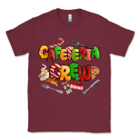 Burgundy Christmas cafeteria crew Classic Tee - MaliasSmallBusiness