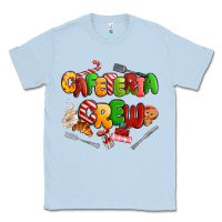 Dusty Blue Christmas cafeteria crew Classic Tee - MaliasSmallBusiness