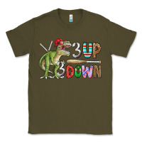 Army Green 3 up 3 down rex Classic Tee - CowhideDigitalArt