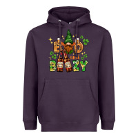 Plum St. Patrick's Bad and boozy with gnome Heavyweight Hoodie - HowdyJamesFarm