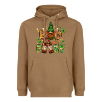 Toasted Coconut St. Patrick's Bad and boozy with gnome Heavyweight Hoodie - HowdyJamesFarm