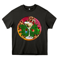 Asphalt Christmas martini Heavy Core Tee - AdoDesignShop