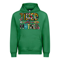 Emerald Tired As a Mother Urban Hoodie - CowhideDigitalArt