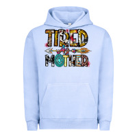 Pigment Grape Ice Tired As a Mother Urban Hoodie - CowhideDigitalArt
