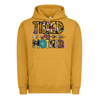 Pigment Peanut Butter Tired As a Mother Urban Hoodie - CowhideDigitalArt