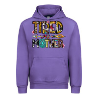 Tulip Tired As a Mother Urban Hoodie - CowhideDigitalArt