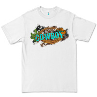 White western cowboy and hat with cactus and cowhide Premium Tee - Artiststas