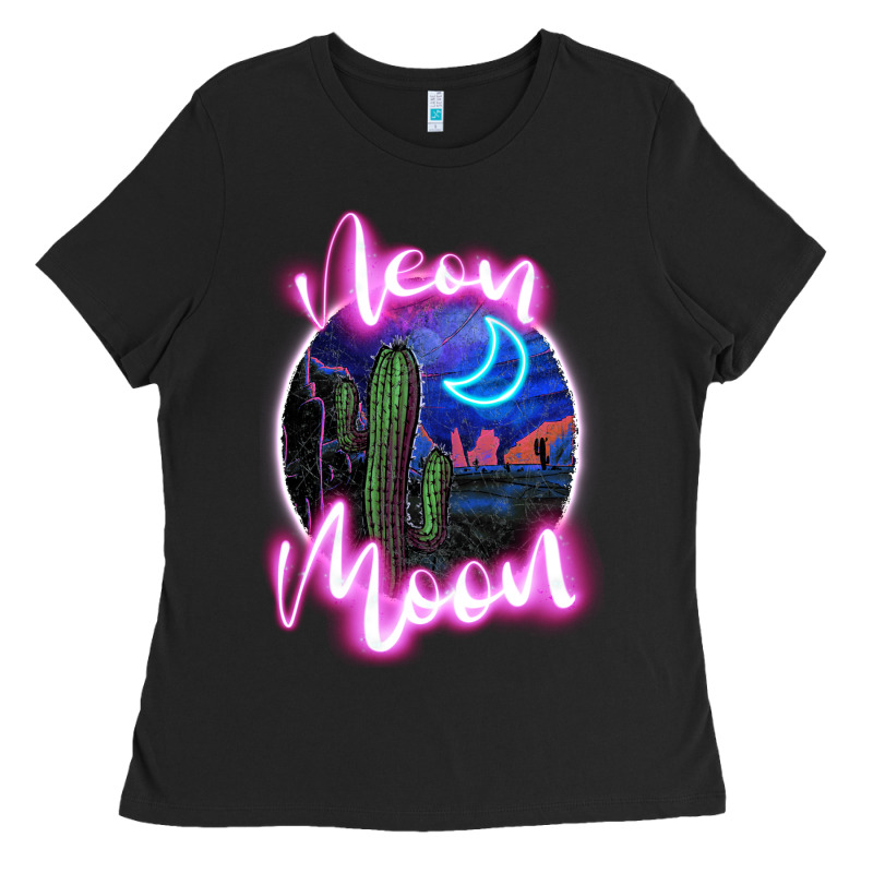 Neon Moon Ladies Tee by JahusDesignShop | Teevron