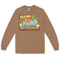 Toasted Coconut Happy Easter truck Long Sleeve Tee - LillyAllenDesigns