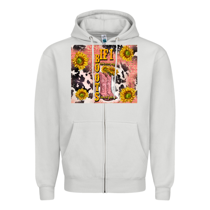 Cowgirl Boots Sunflower Zipper Hoodie by TumblerDesignByShophia | Teevron