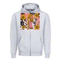 Heather Grey cowgirl boots sunflower Zipper Hoodie - TumblerDesignByShophia