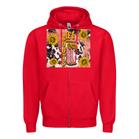 Red cowgirl boots sunflower Zipper Hoodie - TumblerDesignByShophia