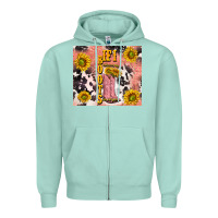 Seafoam cowgirl boots sunflower Zipper Hoodie - TumblerDesignByShophia
