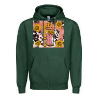 Sports Green cowgirl boots sunflower Zipper Hoodie - TumblerDesignByShophia