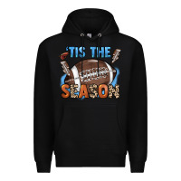 Black Tis the season lightning bolt Premium Hoodie - HowdyJamesFarm
