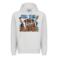 Dove Grey Tis the season lightning bolt Premium Hoodie - HowdyJamesFarm